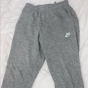 grey nike sweat pants